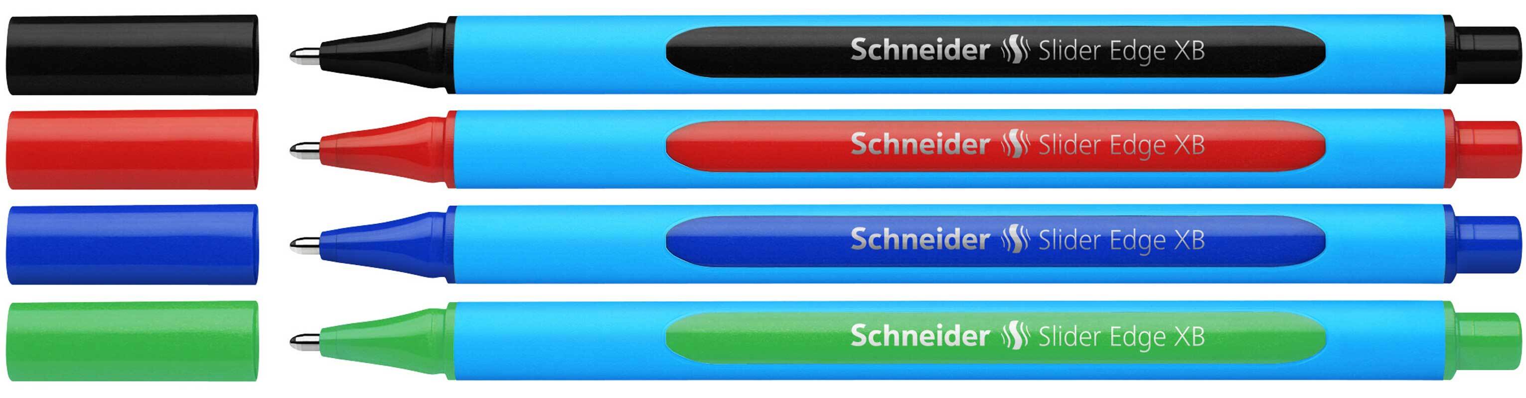 Kugelschreiberset Slider Edge XB Schneider,4 St&#xFC;ck