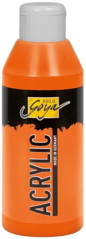 Acrylfarbe Acrylic Solo Goya - 250 ml, echtorange