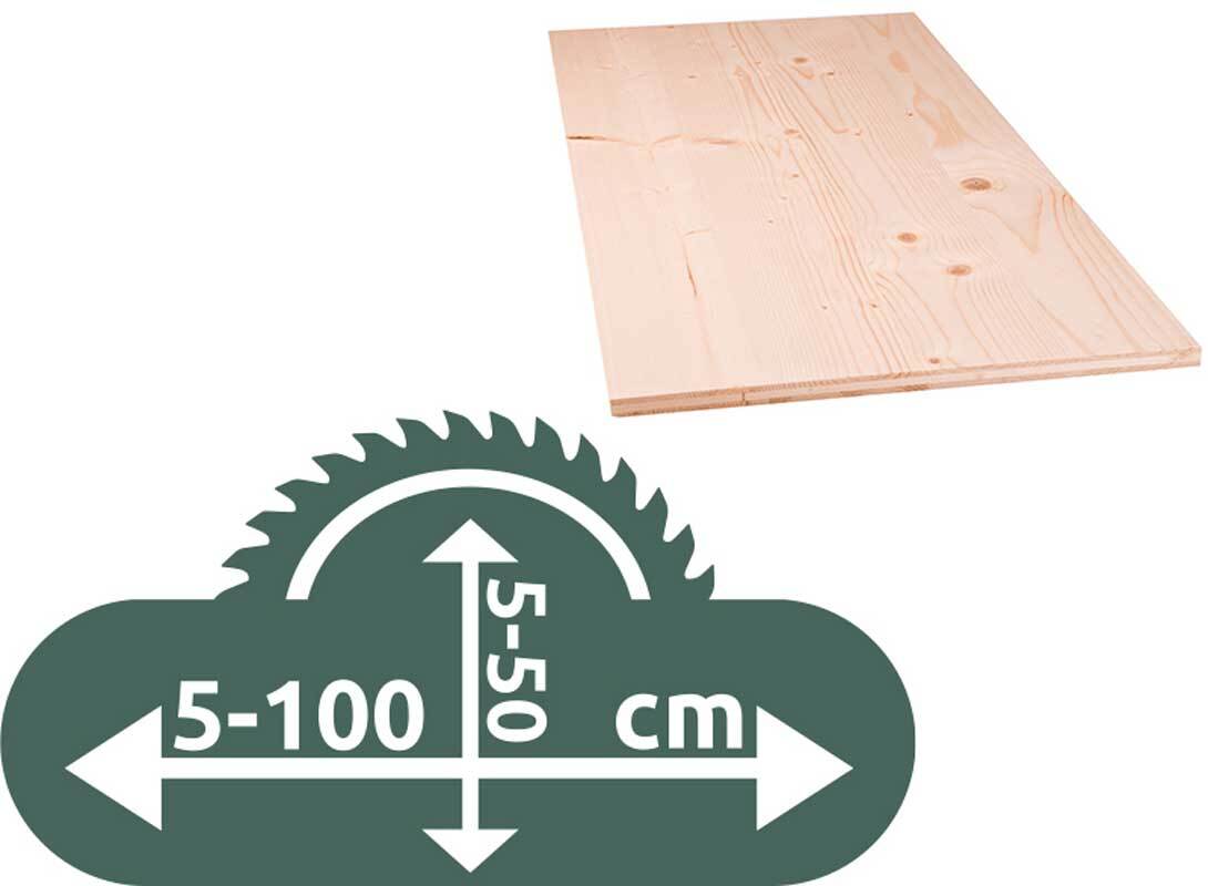 3-Schicht-Platte Fichte - 19 mm (Zuschnitt)