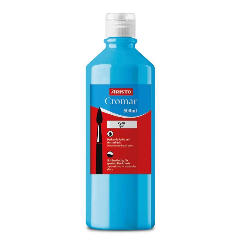 Cromarfarbe Kindermalfarbe Aristo - 500 ml, cyan